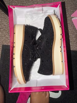GB by Gianni Bini Black Rhinestone Sneakers