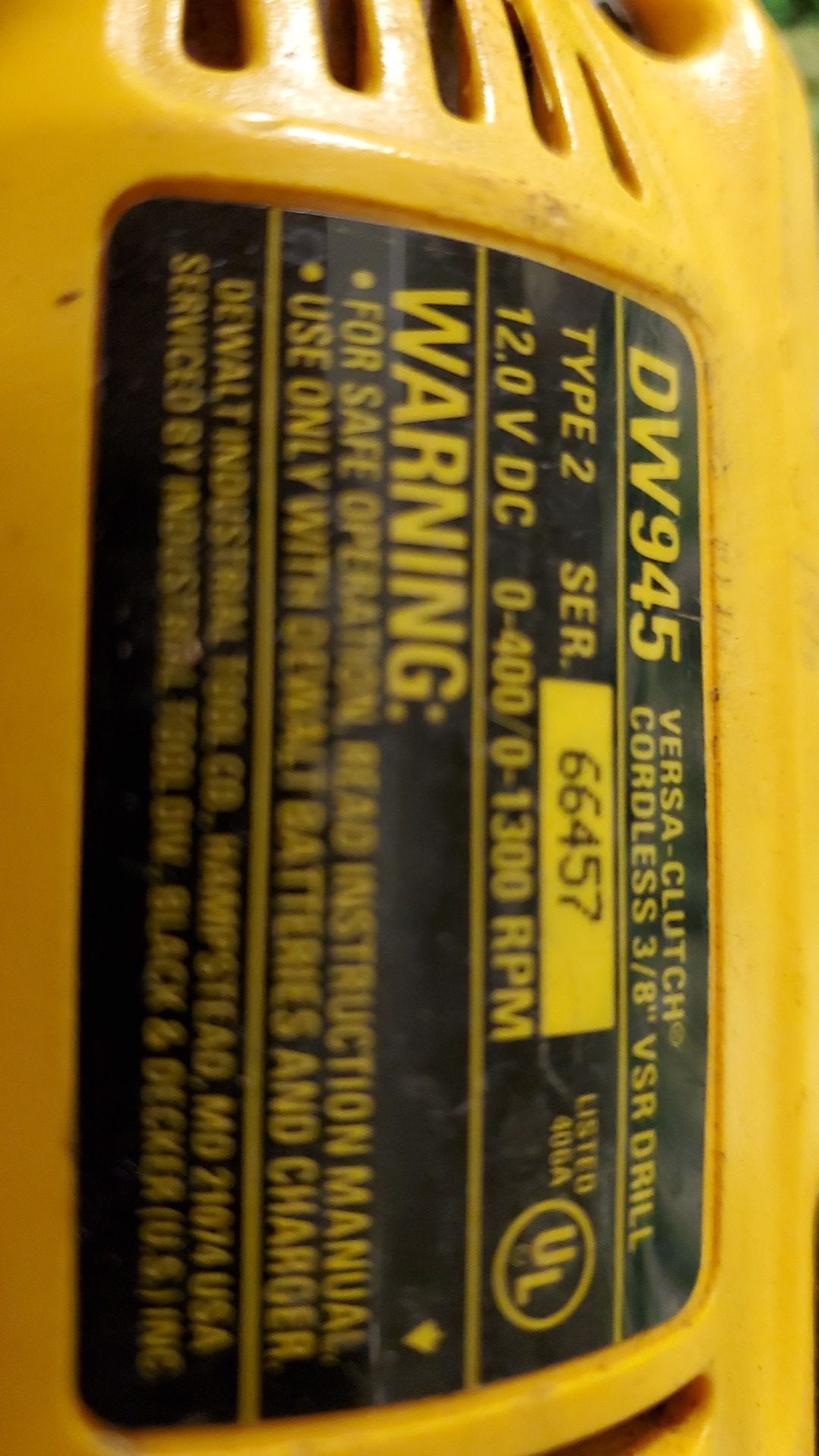 Drill dewalt
