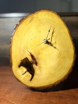 Custom Handcrafted Wooden Clocks.