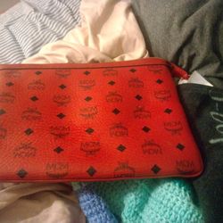 MCM Red Bag Large Wristlet