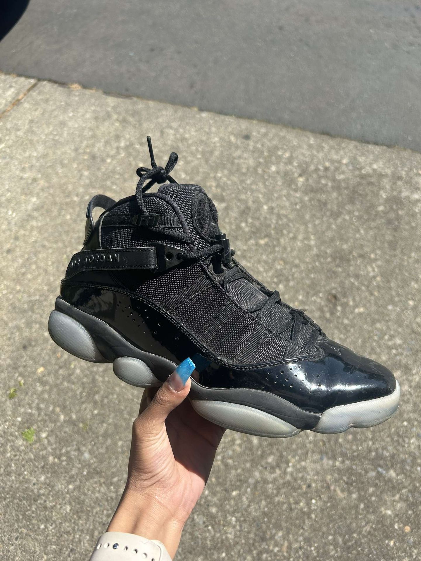 Jordan 6 Rings Black Size 10.5