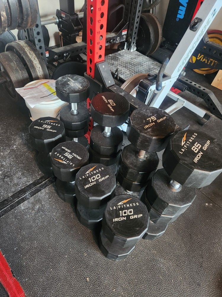 930lbs Iron Grip Urethane Dumbbells