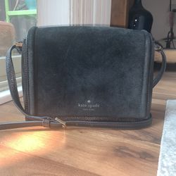 Kate Spade Leather Bag with Suede Flap