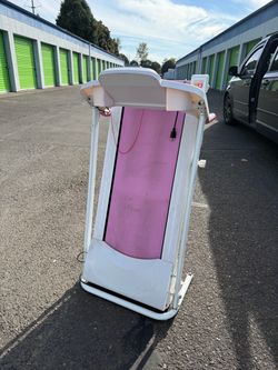 Folding Pink Treadmill