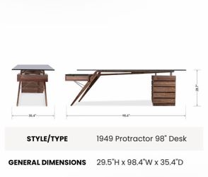 1949 Protractor 98" Desk