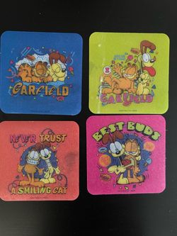 Garfield shower stickers Set of 4