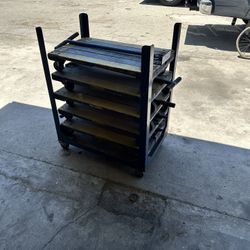 5 4 wheel carts and holder for them $50 ForEverything 
