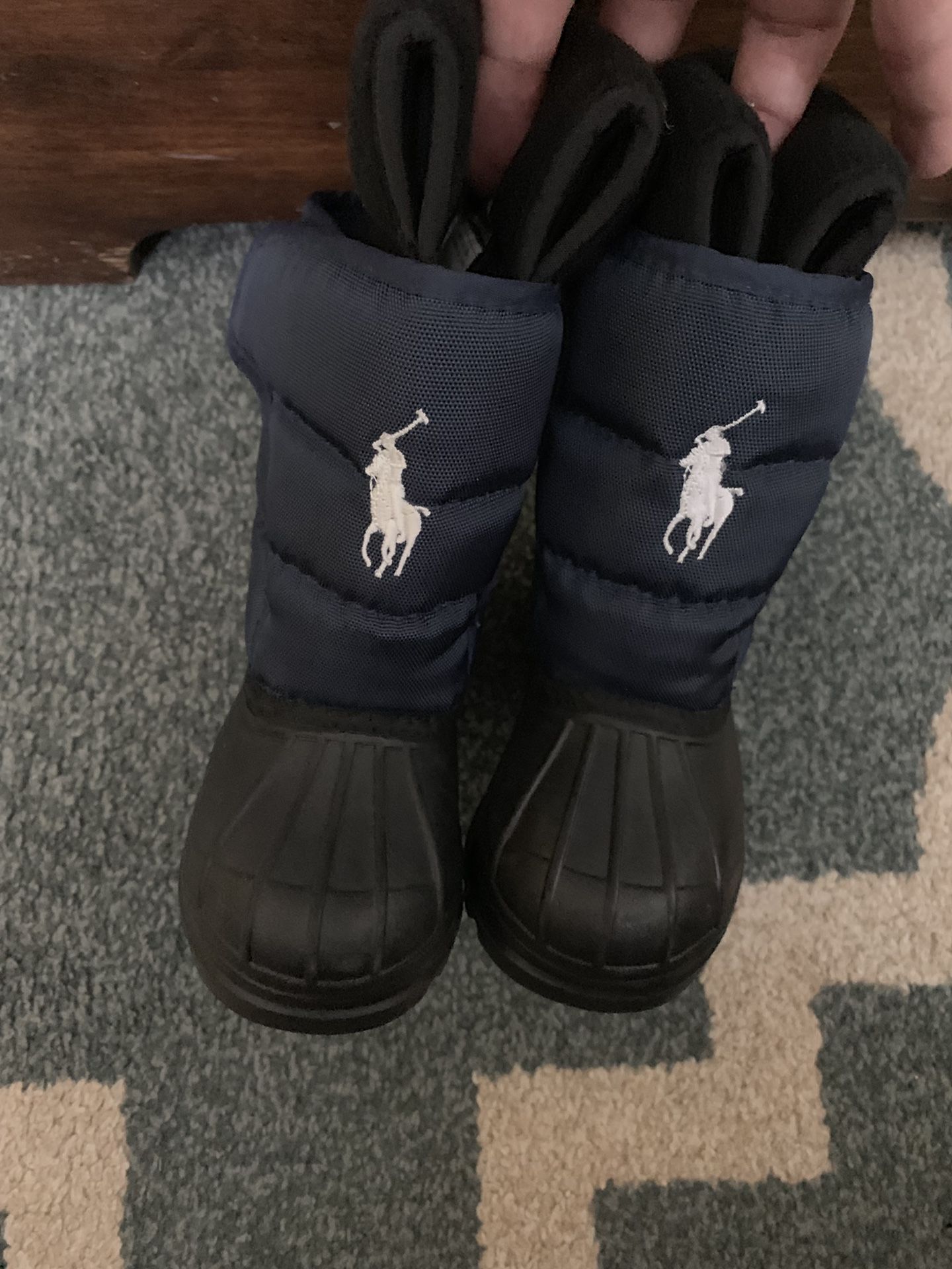 Ralph Lauren polo snow/ rain boots 4c little kids