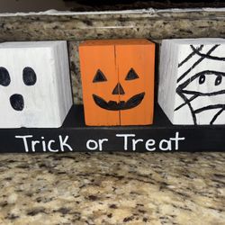 Hand Crafted and Painted Halloween Decorations 