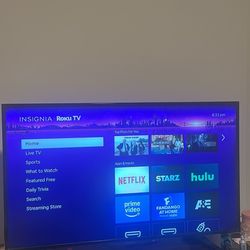 40” Insignia Roku Smart Tv With Free Samsung Sound Bar. 