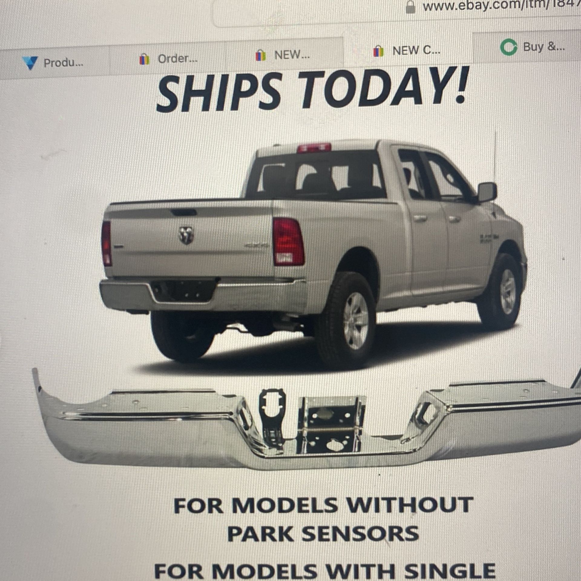Rear Bumper For Dodge Ram New In Packaging
