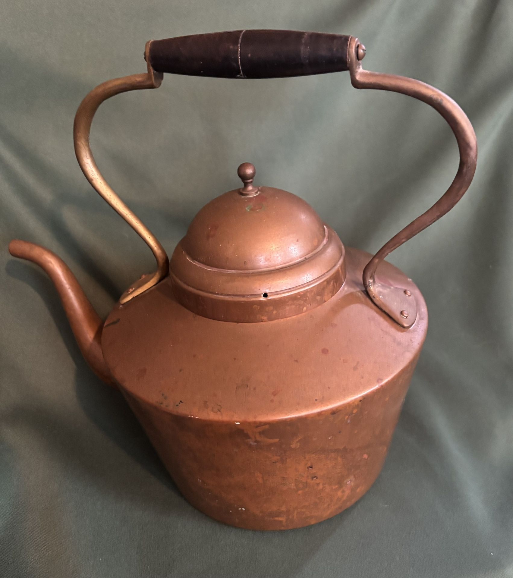 Antique Solid Copper Teapot Water Kettle.