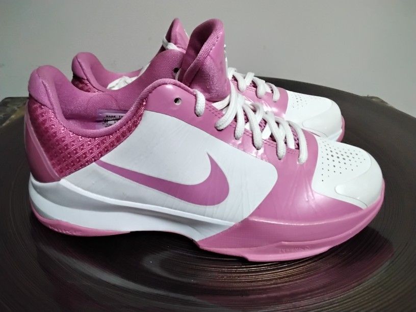 Nike Kobe V5 White Pink Fire No Box!!