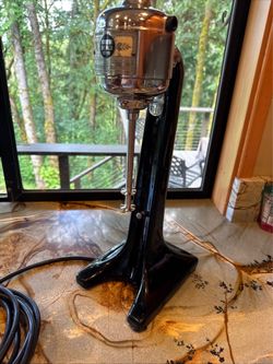 Vintage Black Hamilton Beach No. 18 drink mixer - milkshake machine   (1(contact info removed))