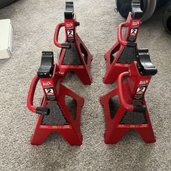 4x Big Red Jack Stands 