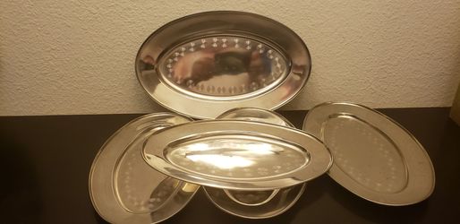 Set Of Silver Trays