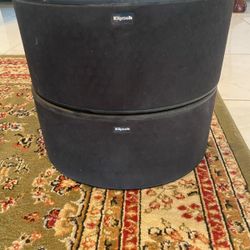 Klipsch Icon KS-14 Surround Sound Speakers (Pair) – Black – 50W – With Rocketfish Wireless Kit