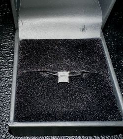 White Gold Ring With Lab Grown Diamond 1/2 Carat Size 6