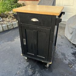 crate and barrel belmont cart black Island 