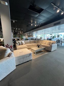 Ivory 4PC Chaise Sectional Couch