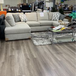 Parkview Grey Fabric Sectional 