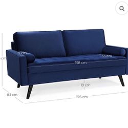 Moderne Velvet Sofa Loveseat