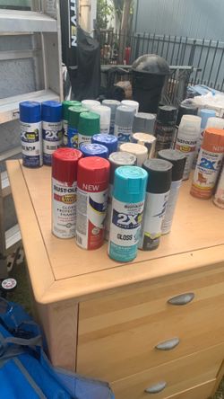 Spray paint cans
