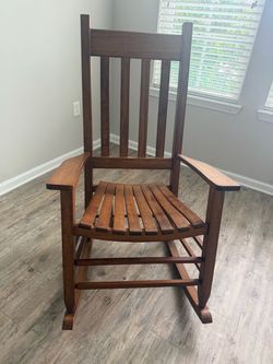 Wood Slat Rocking Chair