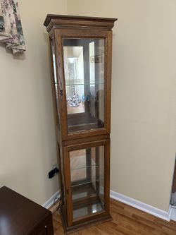 Curio - Brown Wood And Glass