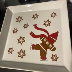 Crate And BARREL CHRISTMAS TRAY