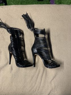 BCBG Elisha Gladiator Sandals With Tassel