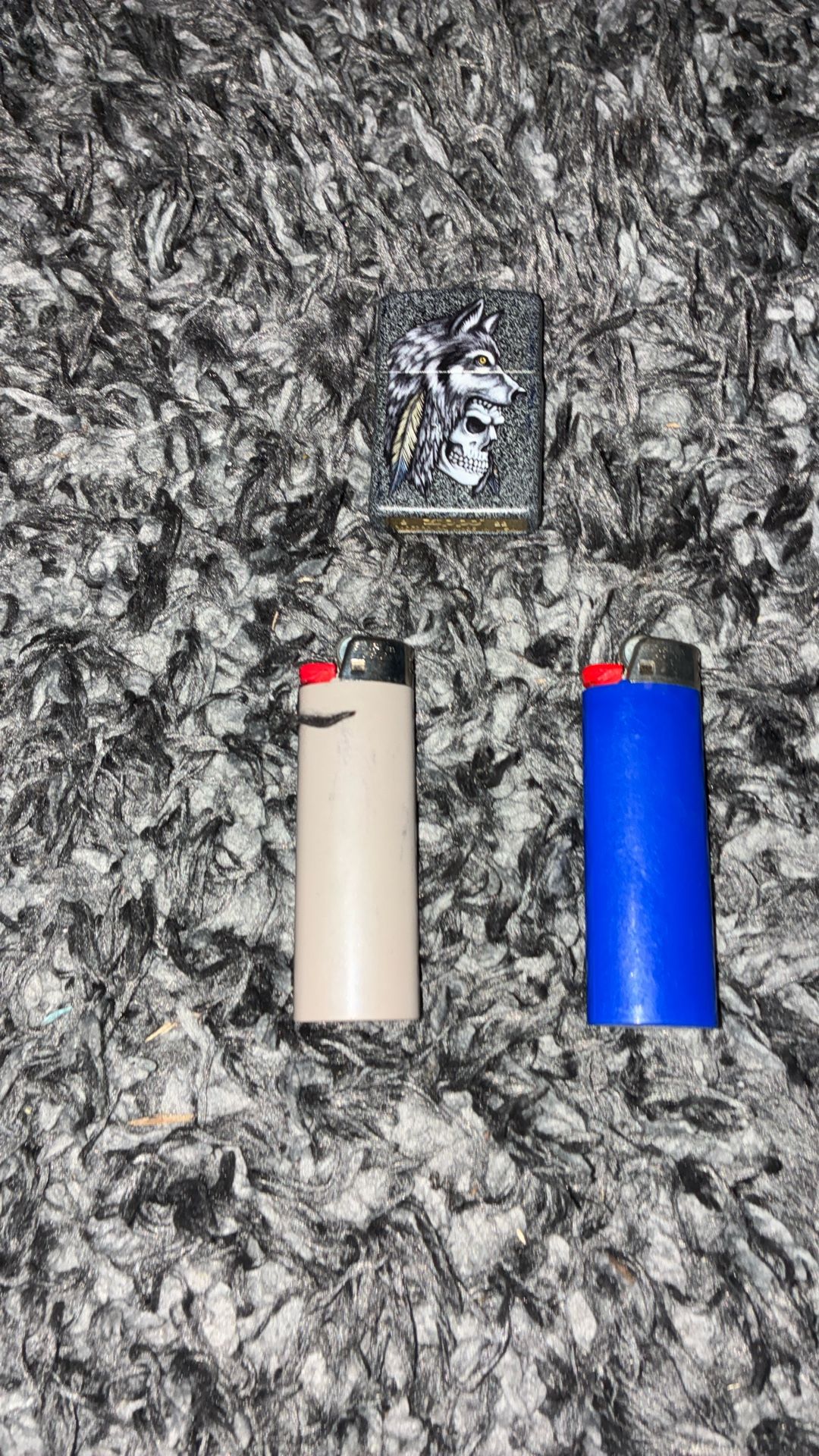 3 Lighters Blue, Grey, Black