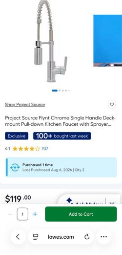 Kitchen sink faucet