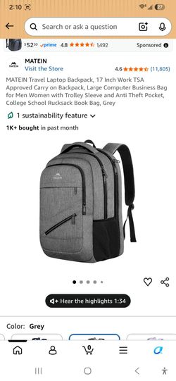 Matein 17inch Laptop Backpack