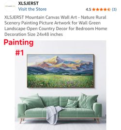 3 - Framed Country Paintings.