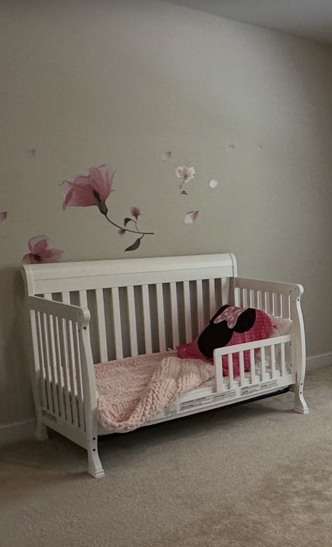 Crib Like New W/conversion Kit And Mattress