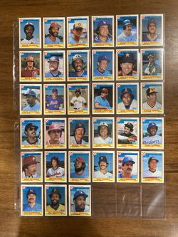 1984 Topps Ralston Purina Complete 33 Card Set