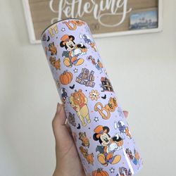 20oz HALLOWEEN DISNEY Sublimation Tumbler Disneyland Halloween Time