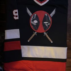 Deadpool Hockey Jersey Large