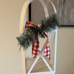 Lantern White Candle Holder Christmas 