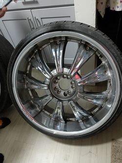 Unilug, 5 Lug 24 Inch Rims & Tires