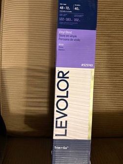 Levolor Custom Cut 45 3/4 & 46 x 72 Room Darkening Blinds #929749 *New