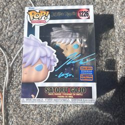 Signed Gojo Pop Toy 