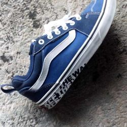 Blue Vans "Off The Wall" Size 8