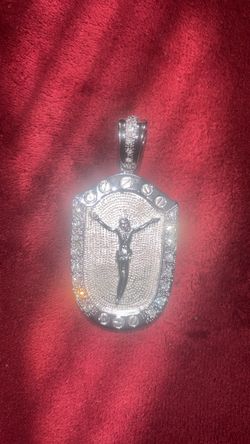 Christ “Crucifix” Pendant (Rhodium)
