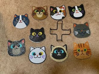 Handmade Diamond Art Drink Coasters With Cork Backing and Storage