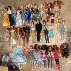 Huge Barbie And Dolls Lot 