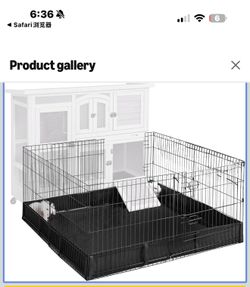 New in box Aivituvin Pet Playpen Guinea Pig Cage Small Animal Rabbit Exercise Pen with Waterproof Floor Liner - Extension Playpen ONLY( Air71)
