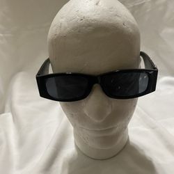 Palm Angels Sunglasses Silver Letters & Black Lens