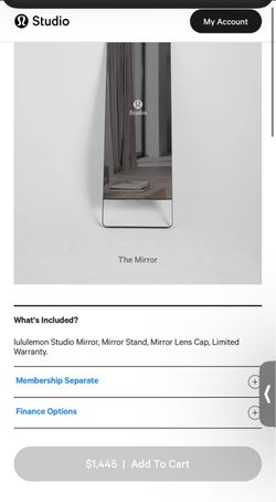 Lululemon Studio Mirror